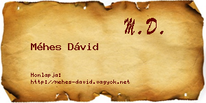 Méhes Dávid névjegykártya